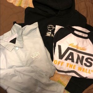 3 Piece Vans set (shirt/hoodie/jacket) youth sizes